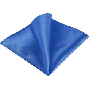 imageAllegra K Mens Pocket Squares Handkerchiefs Solid Color for Wedding PartyRoyal Blue