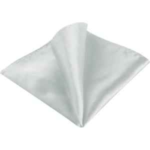 imageAllegra K Mens Pocket Squares Handkerchiefs Solid Color for Wedding PartySilver