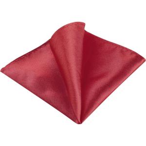 imageAllegra K Mens Pocket Squares Handkerchiefs Solid Color for Wedding PartyWine Red