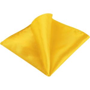 imageAllegra K Mens Pocket Squares Handkerchiefs Solid Color for Wedding PartyYellow