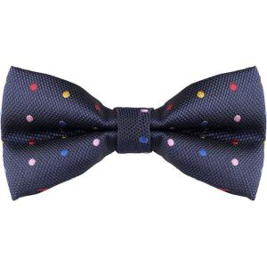 imageAllegra K Mens PreTied Adjustable Polka Dots Neck Ties Tuxedo Work Party Prom BowtieNavy Blue Colorful