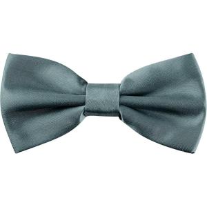 imageAllegra K Pretied Solid Adjustable Bowtie Classic Tuxedo Wedding Bow Ties for MenDark Gray