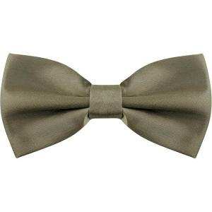 imageAllegra K Pretied Solid Adjustable Bowtie Classic Tuxedo Wedding Bow Ties for MenGray