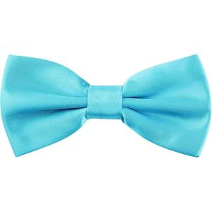 imageAllegra K Pretied Solid Adjustable Bowtie Classic Tuxedo Wedding Bow Ties for MenLake Blue