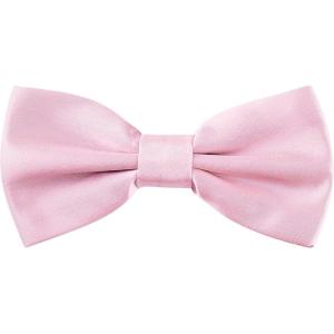imageAllegra K Pretied Solid Adjustable Bowtie Classic Tuxedo Wedding Bow Ties for MenPink