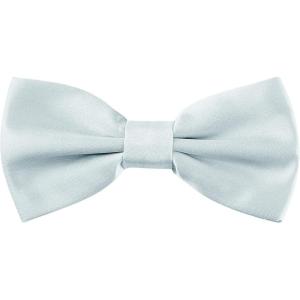 imageAllegra K Pretied Solid Adjustable Bowtie Classic Tuxedo Wedding Bow Ties for MenSilver Gray