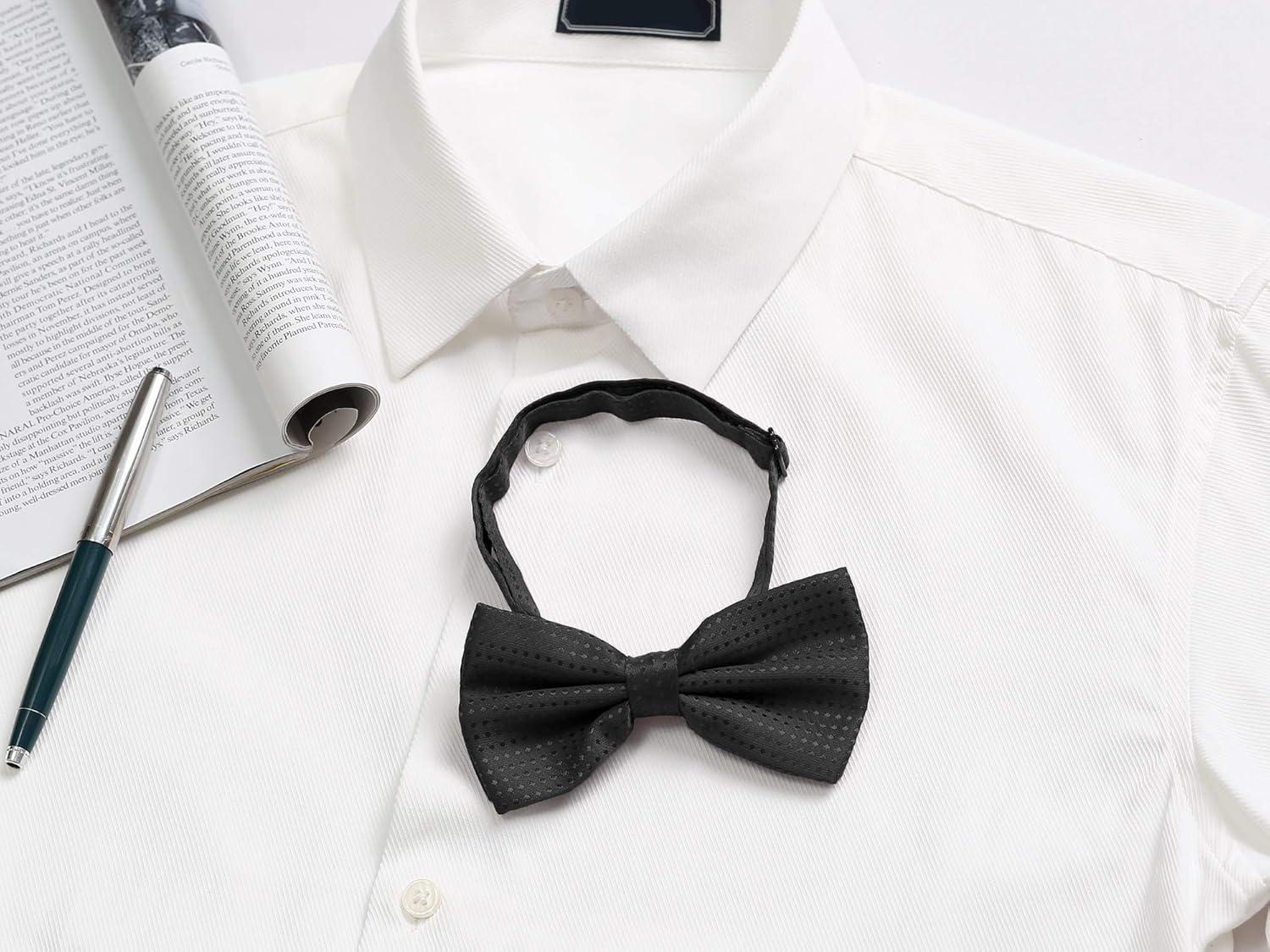 imageAllegra K Mens Polka Dots PreTied Bowknot Bow Ties Work Formal Party Tuxedo BowtiesBlack