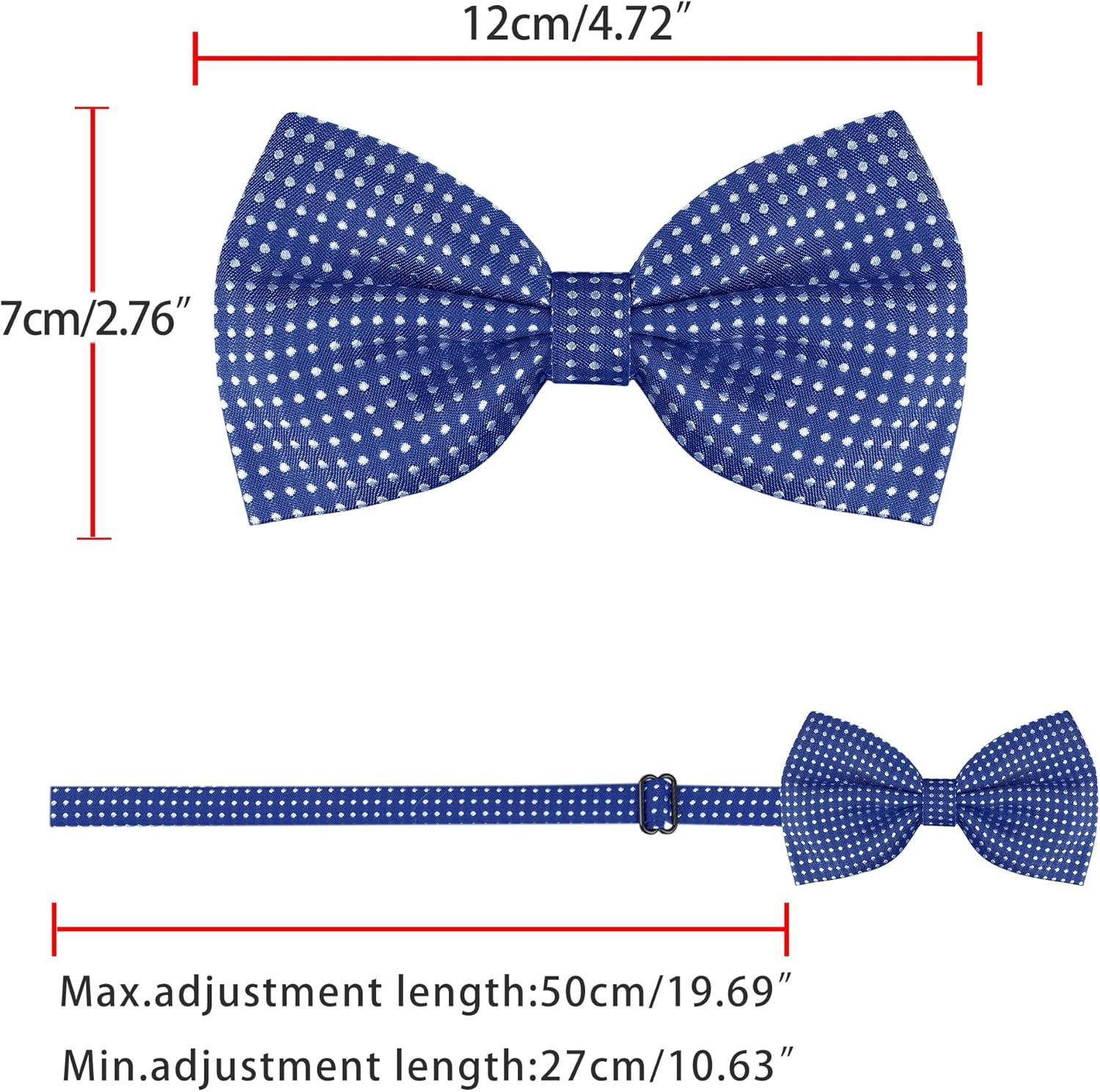 imageAllegra K Mens Polka Dots PreTied Bowknot Bow Ties Work Formal Party Tuxedo BowtiesDeep Blue