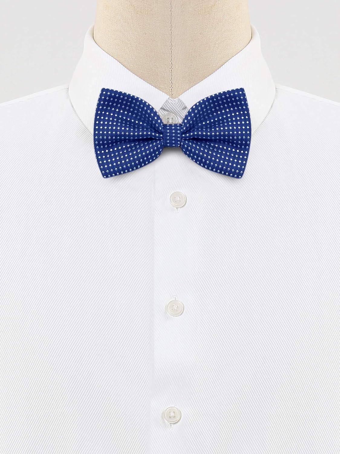 imageAllegra K Mens Polka Dots PreTied Bowknot Bow Ties Work Formal Party Tuxedo BowtiesDeep Blue