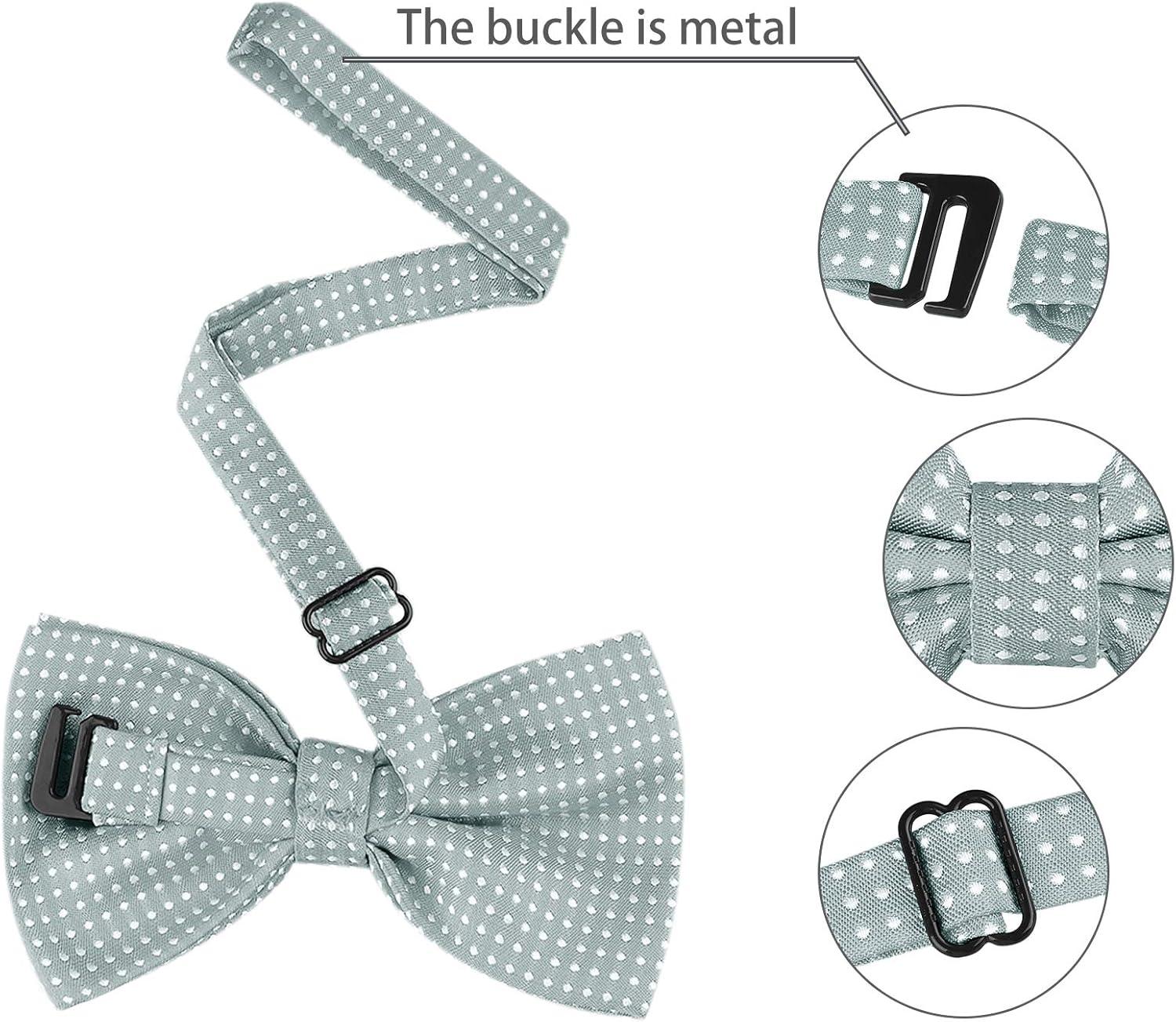 imageAllegra K Mens Polka Dots PreTied Bowknot Bow Ties Work Formal Party Tuxedo BowtiesGray