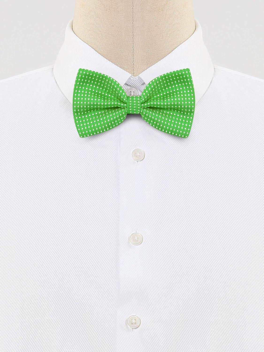 imageAllegra K Mens Polka Dots PreTied Bowknot Bow Ties Work Formal Party Tuxedo BowtiesGreen