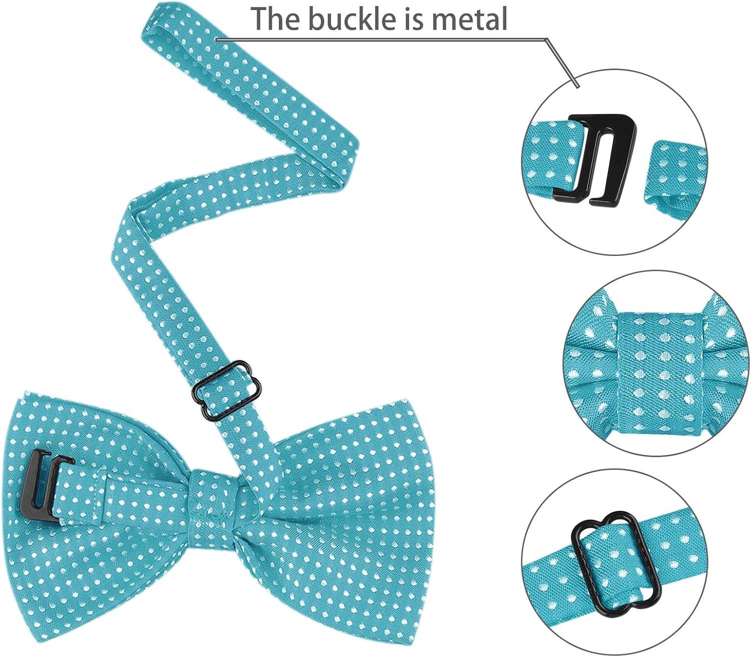 imageAllegra K Mens Polka Dots PreTied Bowknot Bow Ties Work Formal Party Tuxedo BowtiesLake Blue