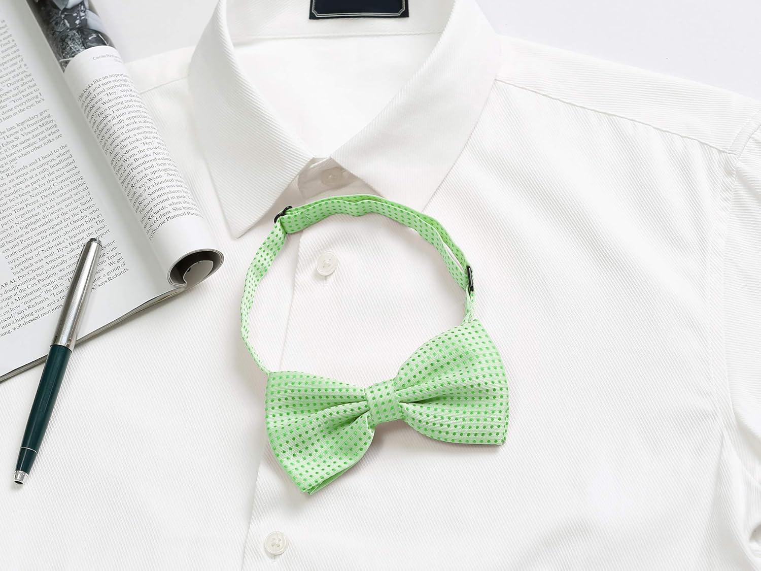 imageAllegra K Mens Polka Dots PreTied Bowknot Bow Ties Work Formal Party Tuxedo BowtiesLight Green