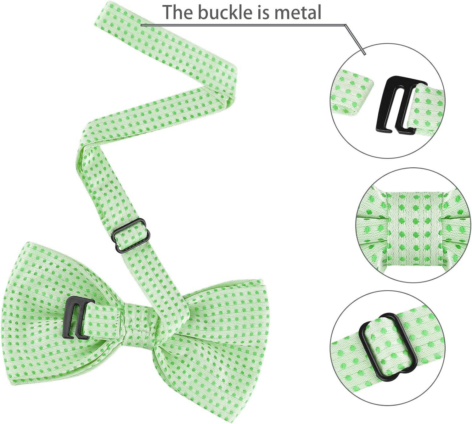 imageAllegra K Mens Polka Dots PreTied Bowknot Bow Ties Work Formal Party Tuxedo BowtiesLight Green