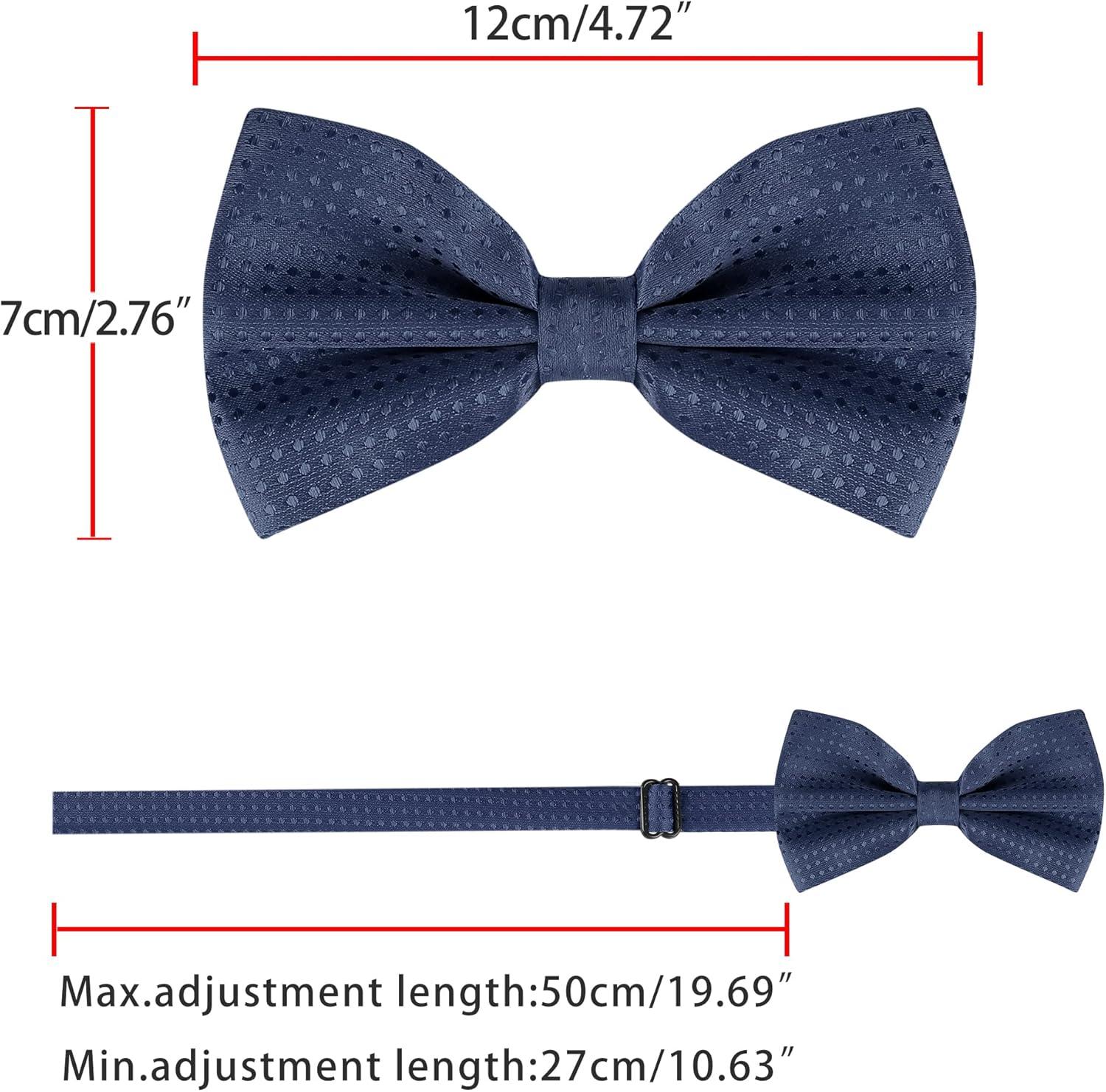 imageAllegra K Mens Polka Dots PreTied Bowknot Bow Ties Work Formal Party Tuxedo BowtiesNavy Blue