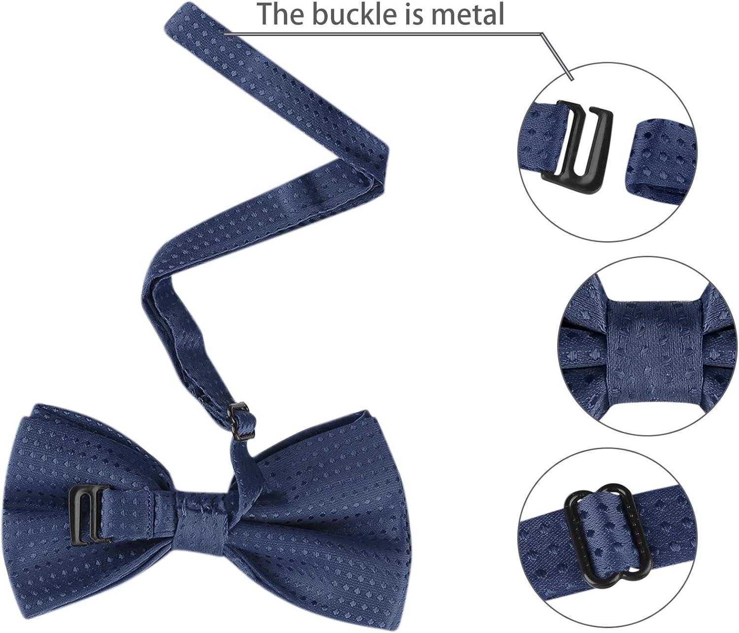 imageAllegra K Mens Polka Dots PreTied Bowknot Bow Ties Work Formal Party Tuxedo BowtiesNavy Blue