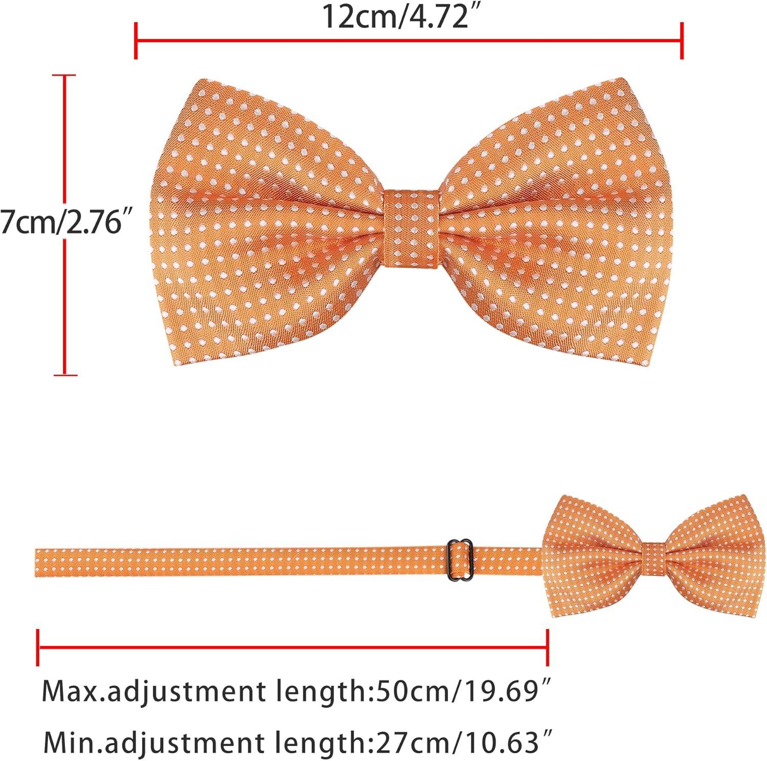 imageAllegra K Mens Polka Dots PreTied Bowknot Bow Ties Work Formal Party Tuxedo BowtiesOrange