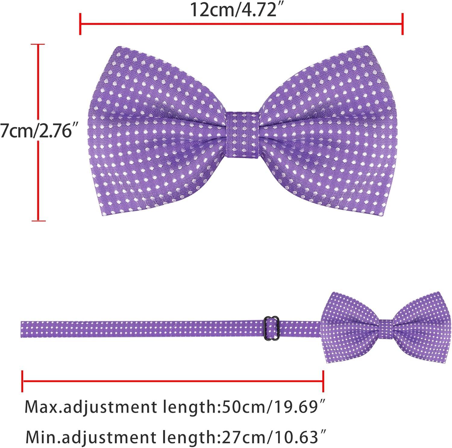 imageAllegra K Mens Polka Dots PreTied Bowknot Bow Ties Work Formal Party Tuxedo BowtiesPurple