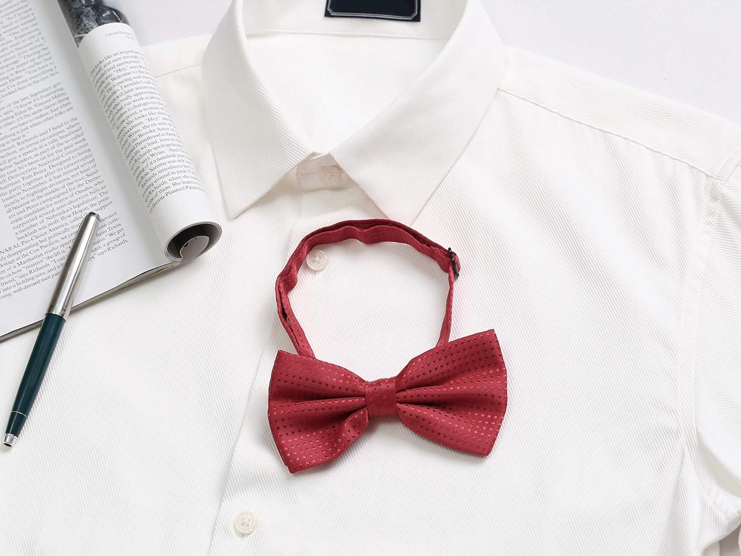 imageAllegra K Mens Polka Dots PreTied Bowknot Bow Ties Work Formal Party Tuxedo BowtiesRed