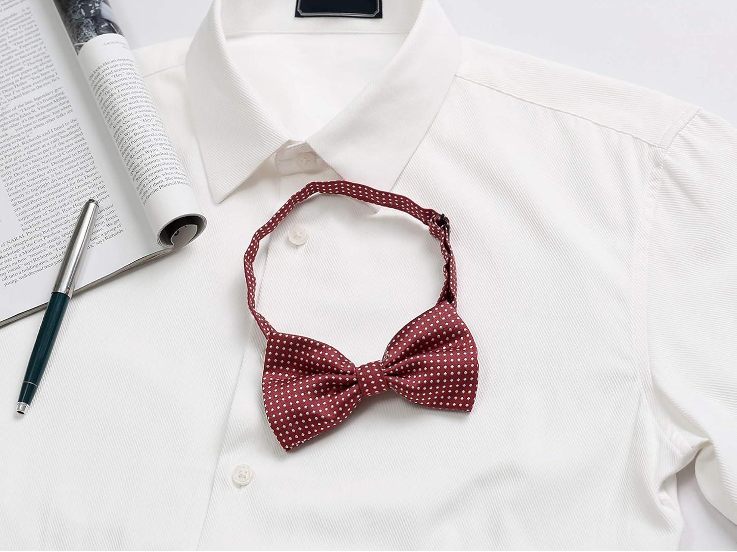 imageAllegra K Mens Polka Dots PreTied Bowknot Bow Ties Work Formal Party Tuxedo BowtiesRed White