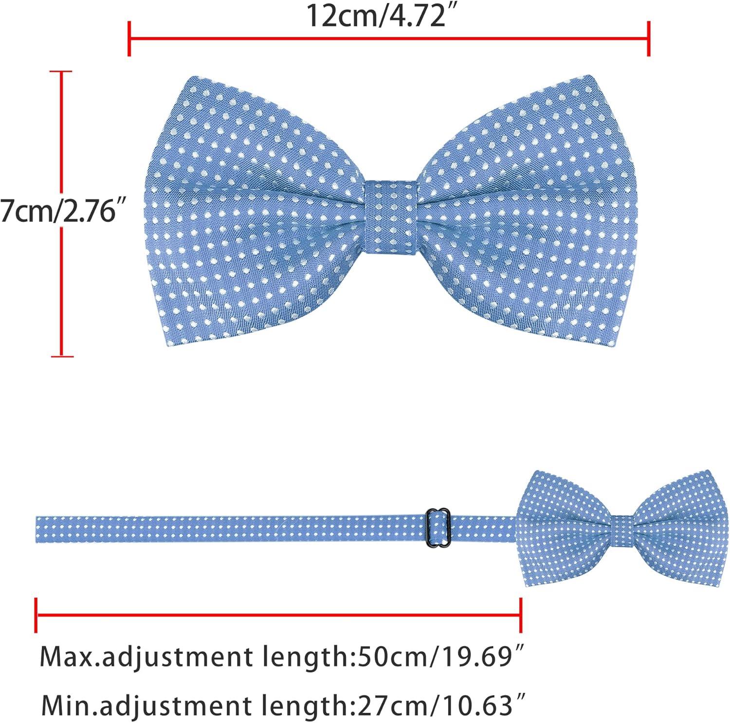 imageAllegra K Mens Polka Dots PreTied Bowknot Bow Ties Work Formal Party Tuxedo BowtiesSky Blue
