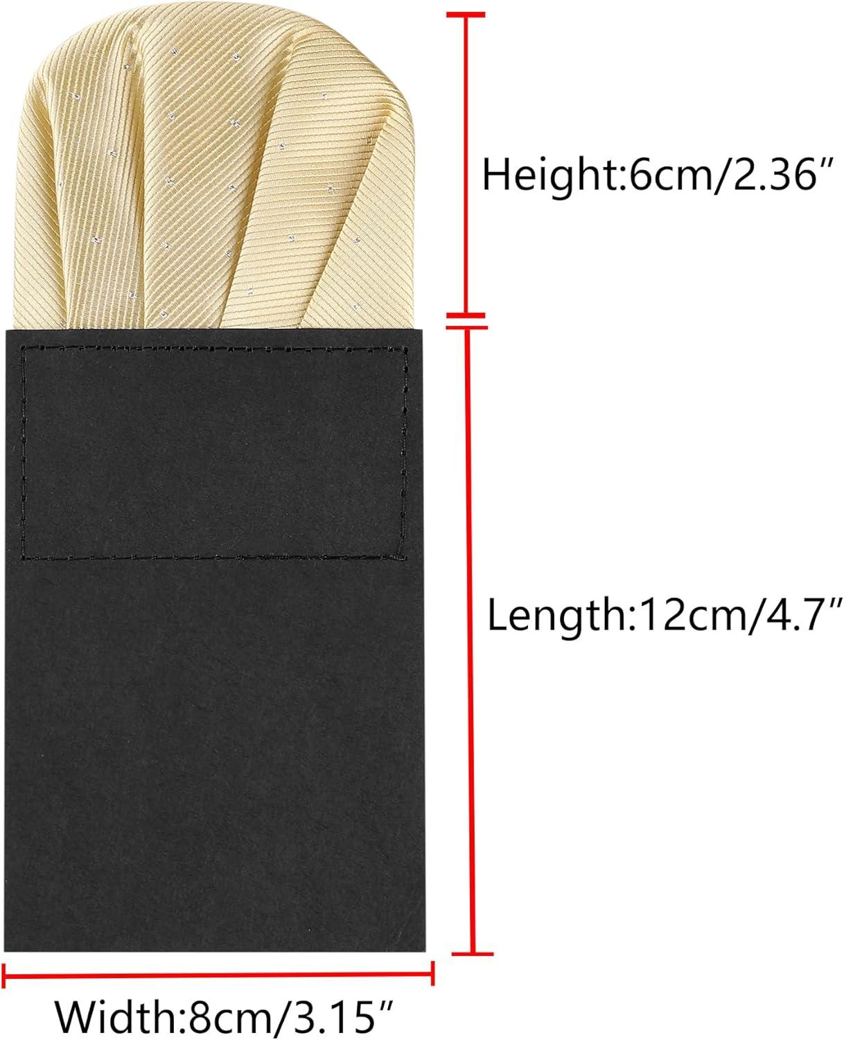 imageAllegra K Prefolded Pocket Squares for Men Polka Dots Round Shaped Suit HandkerchiefChampagne