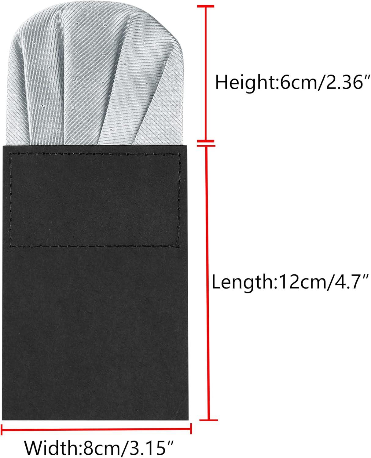 imageAllegra K Prefolded Pocket Squares for Men Polka Dots Round Shaped Suit HandkerchiefGray