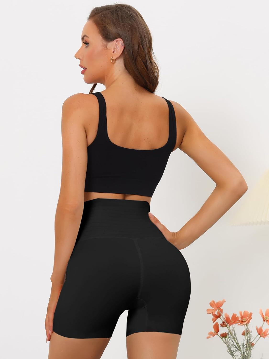 imageAllegra K Womens High Waisted Shapewear Boyshort Tummy Control Panties