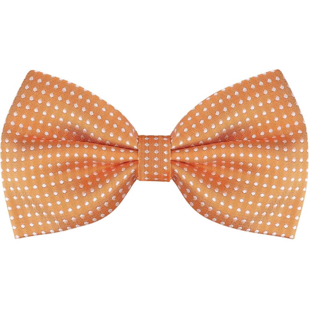 imageAllegra K Mens Polka Dots PreTied Bowknot Bow Ties Work Formal Party Tuxedo BowtiesOrange
