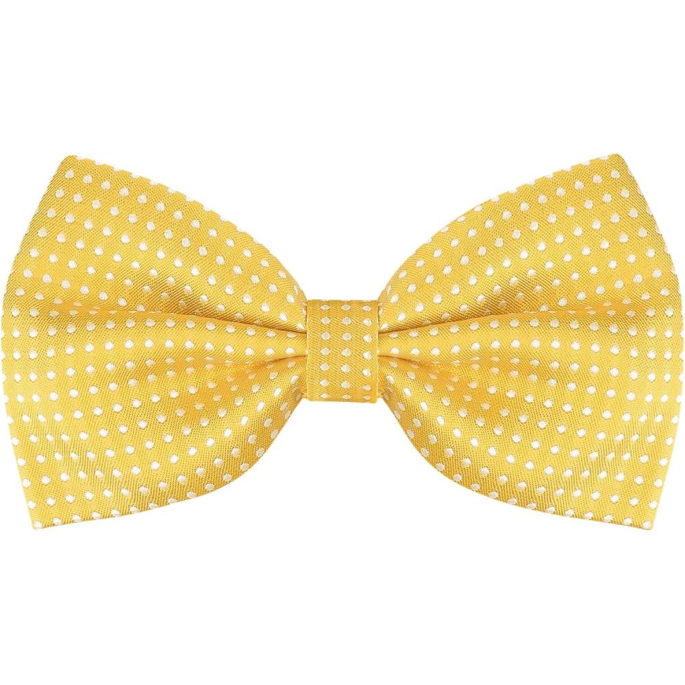 imageAllegra K Mens Polka Dots PreTied Bowknot Bow Ties Work Formal Party Tuxedo BowtiesYellow