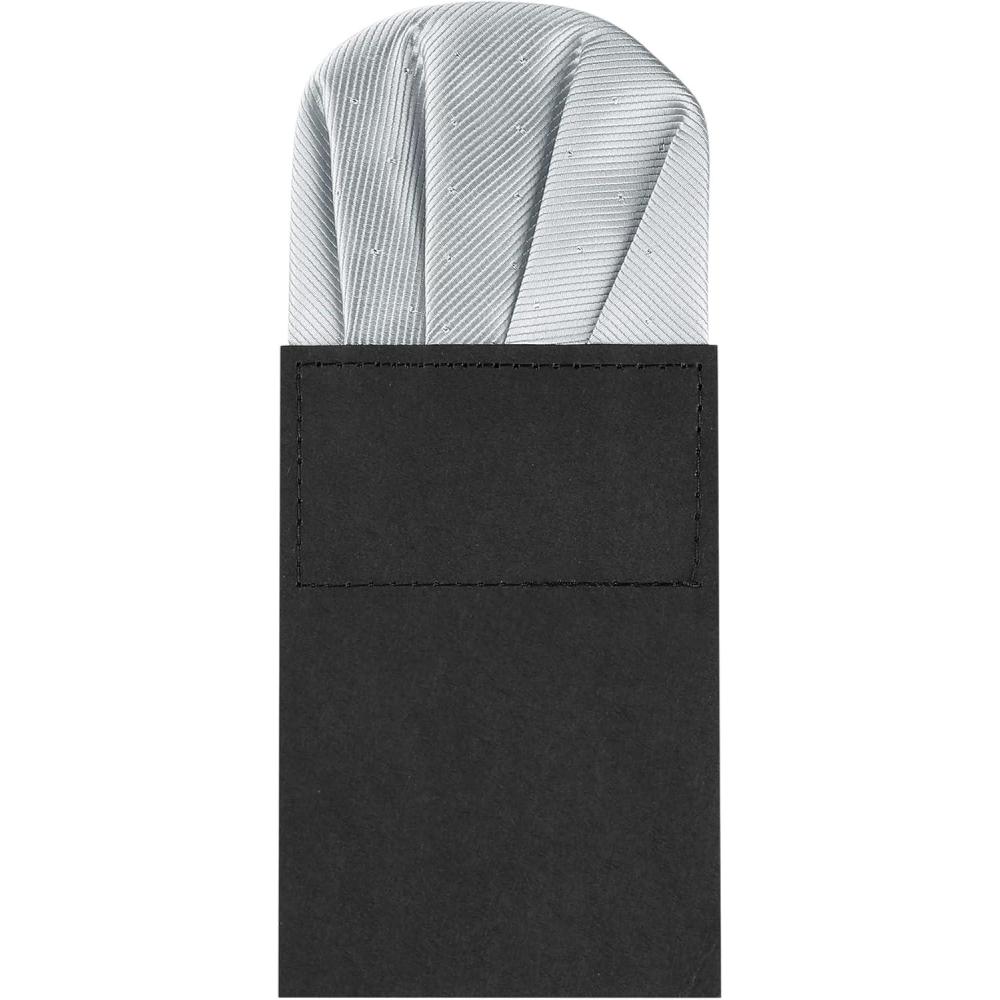 imageAllegra K Prefolded Pocket Squares for Men Polka Dots Round Shaped Suit HandkerchiefGray