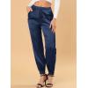 imageAllegra K High Waisted Pants for Womens Casual Drawstring Ankle Length Satin Joggers