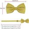 imageAllegra K Mens Polka Dots PreTied Bowknot Bow Ties Work Formal Party Tuxedo BowtiesDeep Yellow
