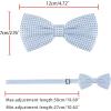 imageAllegra K Mens Polka Dots PreTied Bowknot Bow Ties Work Formal Party Tuxedo BowtiesLight Blue