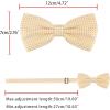 imageAllegra K Mens Polka Dots PreTied Bowknot Bow Ties Work Formal Party Tuxedo BowtiesLight Yellow