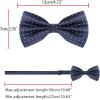 imageAllegra K Mens Polka Dots PreTied Bowknot Bow Ties Work Formal Party Tuxedo BowtiesNavy Blue White