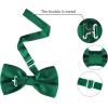 imageAllegra K Pretied Solid Adjustable Bowtie Classic Tuxedo Wedding Bow Ties for Men One Size Dark Green