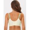 imageAllegra K Womens Full Coverage Bras Wide Straps Longline High Back Padded Lace Push Up Bralette