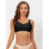 imageAllegra K Womens Minimizers Bras No Show Smooth Comfort Adjustable Wide Straps Wireless Battles