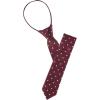 imageAllegra K Mens Polka Dots Adjustable Skinny Tie Neck Zipper Ties for Formal Casual One Size Wine Red