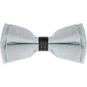imageAllegra K Mens Bow Ties Solid Layered Adjustable Straps PreTied Bowties for FormalSilver Gray