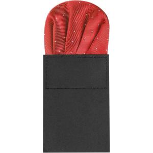 imageAllegra K Prefolded Pocket Squares for Men Polka Dots Round Shaped Suit HandkerchiefRed