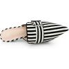imageAllegra K Womens Buckle Stripe Pointed Toe Slip on Stiletto Heel MulesBlack