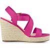 imageAllegra K Womens Espadrilles Platform Slingback Hot Pink Wedges Sandals 6 M US