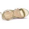 imageAllegra K Womens Espadrilles Platform Wedges Heel Lace Up SandalsGold