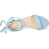 imageAllegra K Womens Lace Up Strappy Heels Sky Blue Chunky High Heels Sandal 95 M US