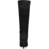 imageAllegra K Womens Buckle Pointed Toe Stiletto Heel Knee High BootsBlack