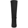 imageAllegra K Womens Buckle Pointed Toe Stiletto Heel Knee High BootsBlack