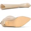 imageAllegra K Womens Pointed Toe Stiletto Heel Knee High BootsBeige