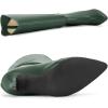 imageAllegra K Womens Pointed Toe Stiletto Heel Knee High BootsDark Green